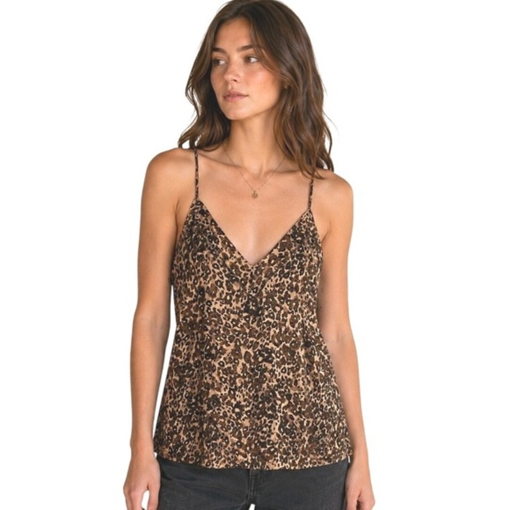 Wilfred Silk Leopard Cami Top Small Y2K Indie Sleaze‎ Layering Going Out Tank
